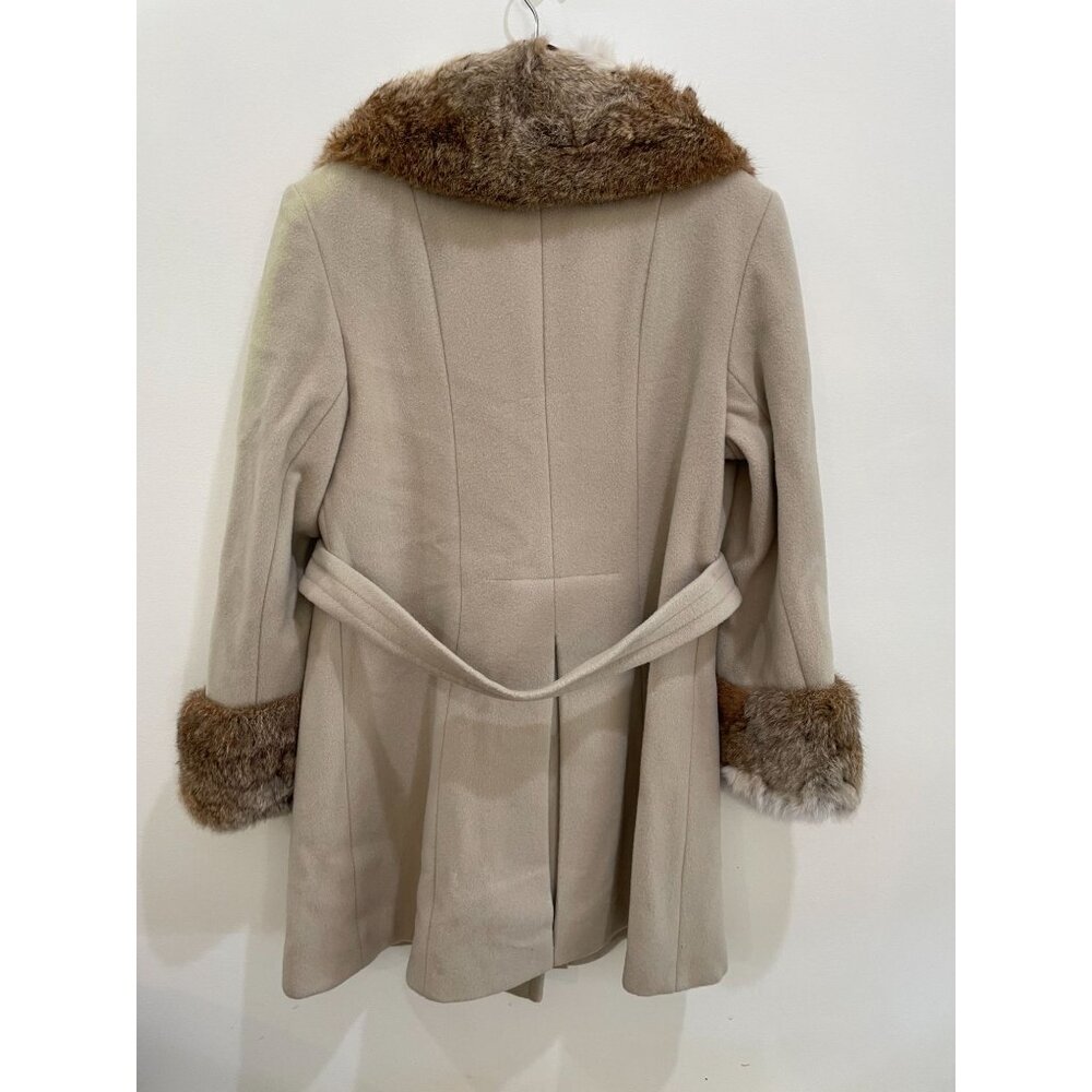 Vintage Jules Miller Penny Lane Wool Coat With Fur Collar & Cuffs Size M/L - Picture 2 of 13